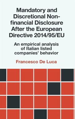 Mandatory and Discretional Non-financial Disclosure After the European Directive 2014/95/EU - De Luca, Francesco