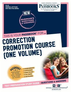 Correction Promotion Course (One Volume) (Cs-25): Passbooks Study Guide Volume 25 - National Learning Corporation