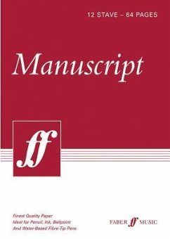 Manuscript Paper -- 12 Stave Full Size (8.5)