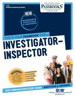 Investigator-Inspector (C-378): Passbooks Study Guide Volume 378 - National Learning Corporation