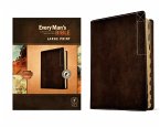 Every Man's Bible Nlt, Large Print, Deluxe Explorer Edition (Leatherlike, Rustic Brown, Indexed)