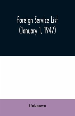 Foreign service list (January 1, 1947) - Unknown