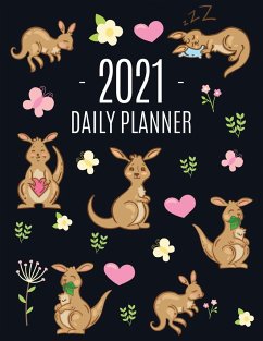 Kangaroo Daily Planner 2021 - Press, Feel Good