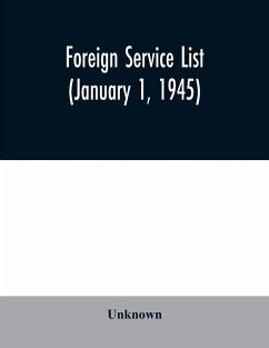 Foreign service list (January 1, 1945) - Unknown