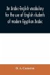 An Arabic-English vocabulary for the... - Bild 1