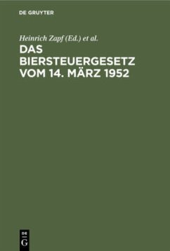 Das Biersteuergesetz vom 14. März 1952