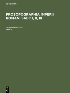 Prosopographia Imperii Romani Saec I, II, III. Pars II