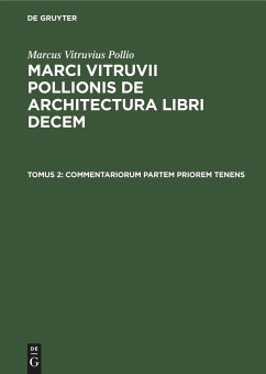 Commentariorum partem priorem tenens - Vitruvius Pollio, Marcus