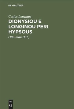 Cover Dionysiou e Longinou Peri hypsous