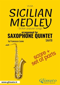 Sicilian Medley - Saxophone Quintet score & parts (fixed-layout eBook, ePUB) - Leone, Francesco; VV.AA.