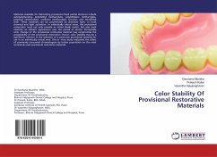 Color Stability Of Provisional Restorative Materials - Mundhe, Darshana;Kalke, Prakash;Vijayaraghavan, Vasantha