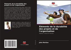 Éléments de la durabilité des projets et de l'organisation - Morfaw, John