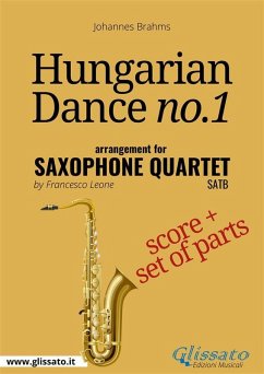 Cover Hungarian Dance no.1 - Saxophone Quartet Score & Parts (eBook, ePUB)