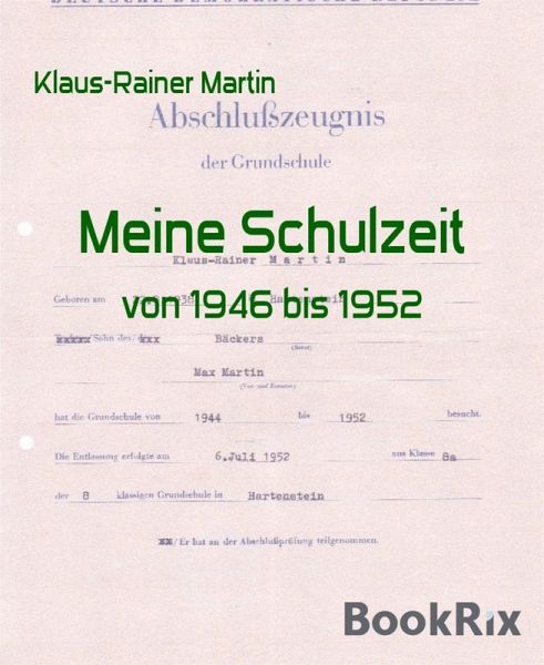 Meine Schulzeit (eBook, ePUB)