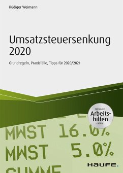 Umsatzsteuersenkung 2020 - inkl. Arbeitshilfen online (eBook, PDF) - Weimann, Rüdiger