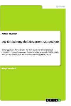 Die Entstehung des Modernen Antiquariats - Mueller, Astrid