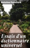 Essais d'un dictionnaire universel (eBook, ePUB)