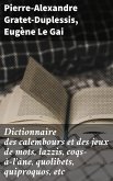 Dictionnaire des calembours et des jeux de mots, lazzis, coqs-à-l'âne, quolibets, quiproquos, etc (eBook, ePUB)