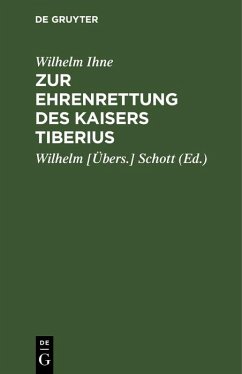 Cover Zur Ehrenrettung des Kaisers Tiberius (eBook, PDF)