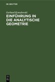 Einführung in die analytische Geometrie (eBook, PDF)