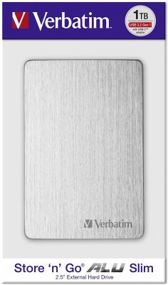 Verbatim Store n Go 2,5 ALU 1TB USB 3.2 Gen 1 Silver 53663