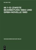 §§ 1-12 (Zweite Bearbeitung 1984) und GmbH-Novelle 1980 (eBook, PDF)