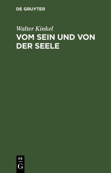 Vom Sein und von der Seele (eBook, PDF) Vom Sein und von der Seele (eBook, PDF)