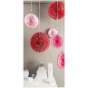 Wabenpapier Blumen, Rosa/Rot, FSC Mix - Bild 1