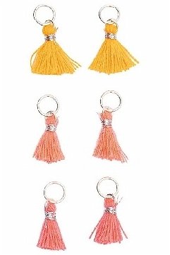 Mini Quasten, Neon Mix