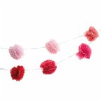 Pompon Girlande, Pink, FSC Mix