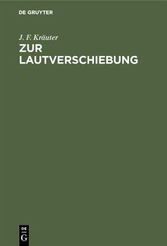 Zur Lautverschiebung (eBook, PDF) Cover Zur Lautverschiebung (eBook, PDF)