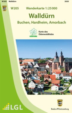 Cover W205 Wanderkarte 1:25 000 Walldürn
