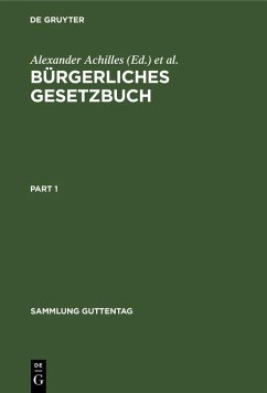 Cover Bürgerliches Gesetzbuch (eBook, PDF)