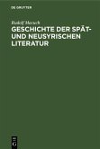 Geschichte der spät- und neusyrischen Literatur (eBook, PDF)