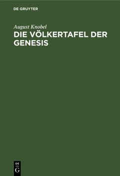 Cover Die Völkertafel der Genesis (eBook, PDF)
