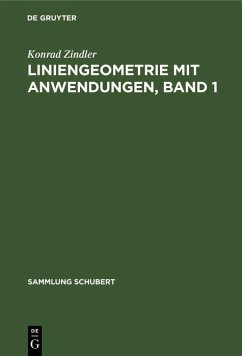 Liniengeometrie mit Anwendungen (eBook, PDF) - Zindler, Konrad