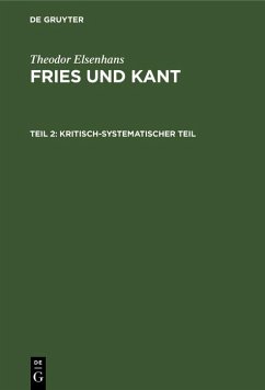 Kritisch-systematischer Teil (eBook, PDF) - Elsenhans, Theodor