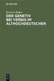 Der Genetiv bei verbis im Althochdeutschen (eBook, PDF)