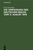 Die Verfassung des Deutschen Reichs vom 11. August 1919 (eBook, PDF)