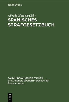 Spanisches Strafgesetzbuch (eBook, PDF)