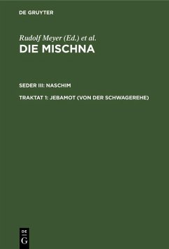 Cover Jebamot (Von der Schwagerehe) (eBook, PDF)