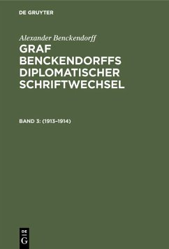 1913-1914 (eBook, PDF) - Benckendorff, Alexander