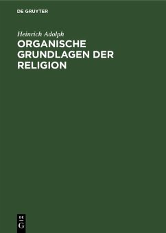 Cover Organische Grundlagen der Religion (eBook, PDF)