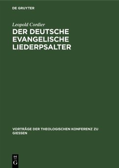 Cover Der deutsche evangelische Liederpsalter (eBook, PDF)