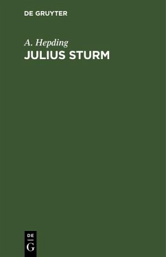 Cover Julius Sturm (eBook, PDF)