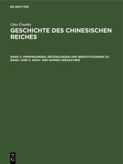 Cover Anmerkungen, Ergänzungen und Berichtigungen zu Band I und II. Sach- und Namen-Verzeichnis (eBook, PDF)