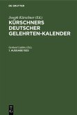 Kürschners Deutscher Gelehrten-Kalender. 1. Ausgabe 1925 (eBook, PDF) Kürschners Deutscher Gelehrten-Kalender. 1. Ausgabe 1925 (eBook, PDF)