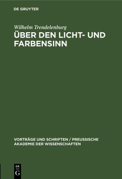 Über den Licht- und Farbensinn (eBook, PDF) - Trendelenburg, Wilhelm