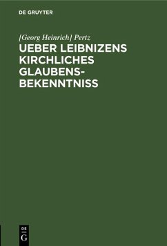 Cover Ueber Leibnizens kirchliches Glaubensbekenntniss (eBook, PDF)