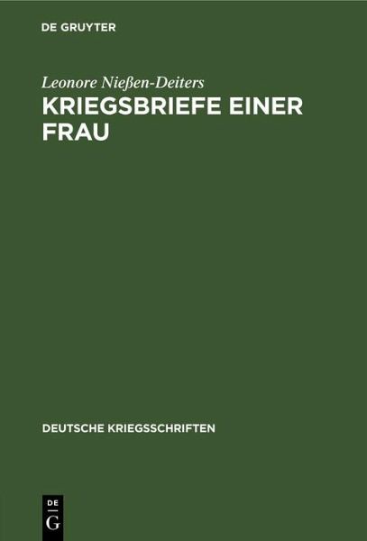 Kriegsbriefe einer Frau (eBook, PDF) Kriegsbriefe einer Frau (eBook, PDF)